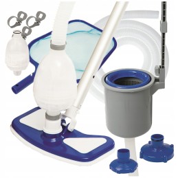 Bestway Deluxe 58237 baseino valymo rinkinys vakuuminis skimeris tinklelis