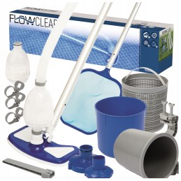 Bestway Deluxe 58237 baseino valymo rinkinys vakuuminis skimeris tinklelis