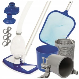 Bestway Deluxe 58237 baseino valymo rinkinys vakuuminis skimeris tinklelis
