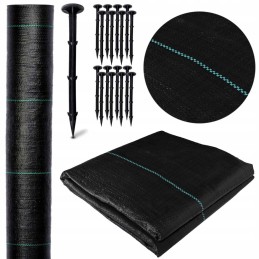 Žemės ūkio audinys 1 1x100m augintas audinys 100x smeigtukai 70g