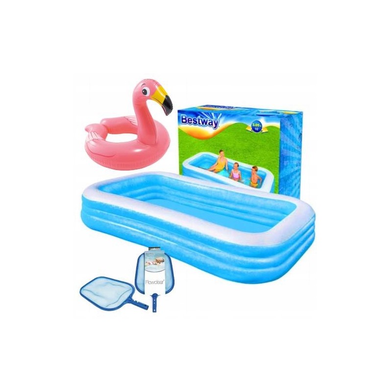Didelis sodo pripučiamas šeimyninis baseinas 305x183 vaikams, nemokamai, paukščių ratas