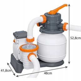 Smėlio siurblys baseinams, filtravimo baseinas 5678l h bestway 58497 komplektas