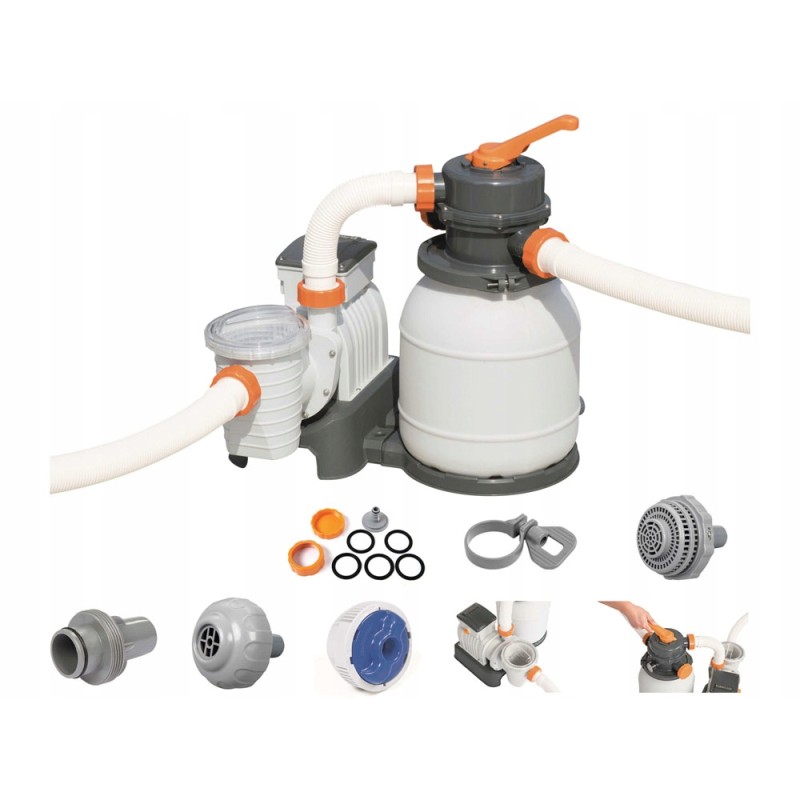 Bestway 58497 smėlio filtro siurblys baseinams 5678l h chemconnect