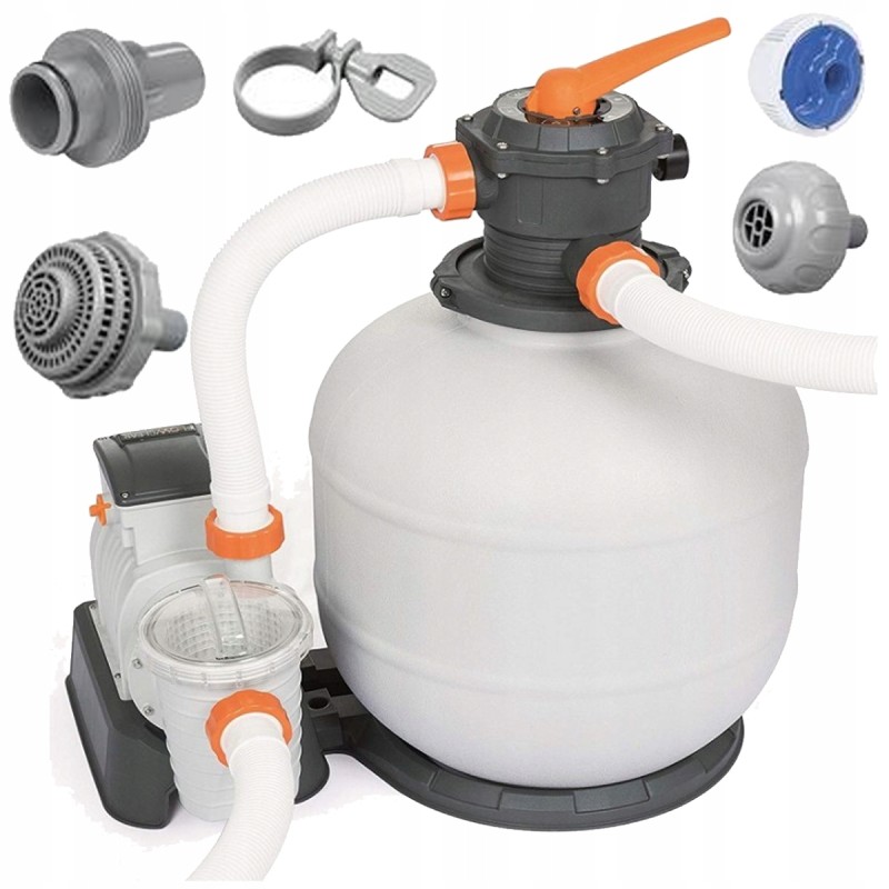 Baseino smėlio filtro siurblys 5678 lh baseino filtras bestway 58497
