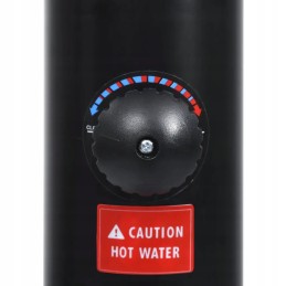 Sodo saulės dušas juodas 215 cm 8 l