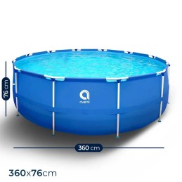 Karkasinis baseinas 360x76cm su pompa ir priedais apvalus išsiplėtimas baseinas su