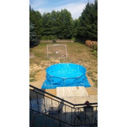 Karkasinis baseinas 360x76cm su pompa ir priedais apvalus išsiplėtimas baseinas su