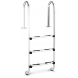 Nerūdijančio plieno baseino kopėčios, 3 pakopos, 1320 mm