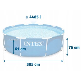 Sodo baseino baseinas 305 x 76 cm 15in1 intex 28202 burbulų mašina