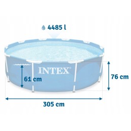 Sodo baseino baseinas 305 x 76 cm 15in1 intex 28202 burbulų mašina