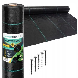 Agrotkanina 70g 3,2x50m juodas agrotekstilės kilimėlis piktžolėms uv3