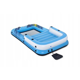 Plaukimo sala 4 asmenų čiužinys 305x186x58cm bestway tinklinis stogas