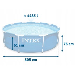 Sodo baseino baseinas 305 x 76 cm 15in1 intex 28202 burbulų mašina