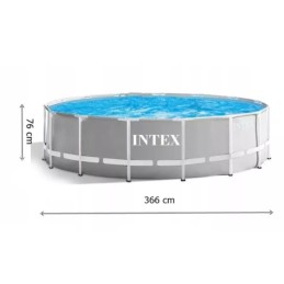 Plieninis sodo baseinas 366 x 76 cm rinkinys 9in1 intex 26712