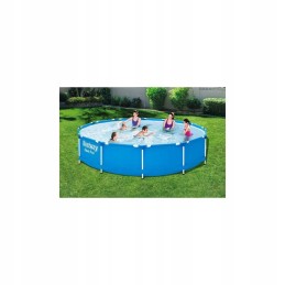 Karkasinis baseinas 366x76 cm apvalus mėlynas 6470l