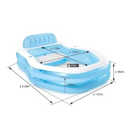 Vaikiškas baseinas su stogu 229x191x135 intex 57186