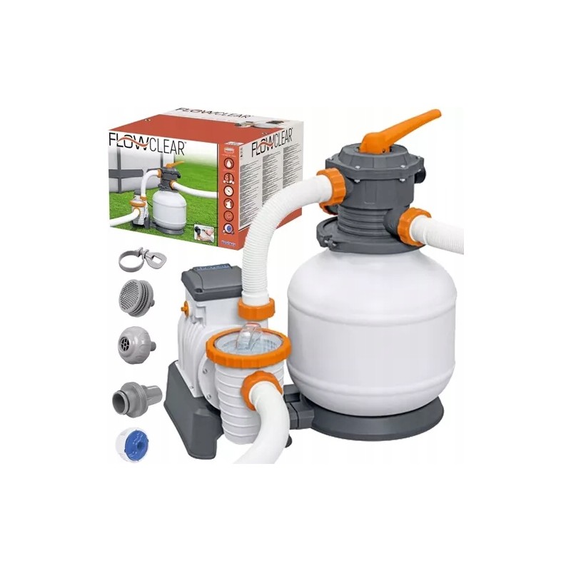 Smėlio filtro siurblys baseinui 58499 bestway 8327l h baseino filtras