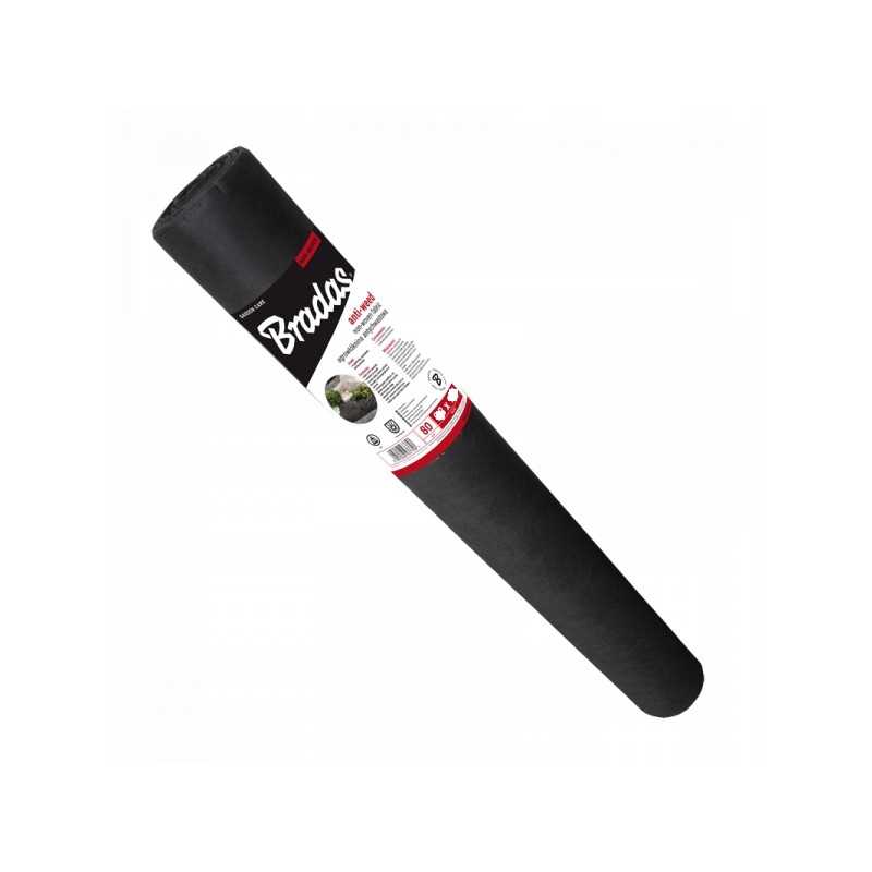 Neaustinis audinys juodas 80 g roll 1 6x50 m nuo piktžolių