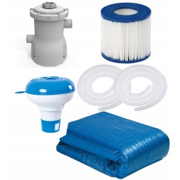 17in1 rėmo sodo baseino 366x76 siurblio dangtis