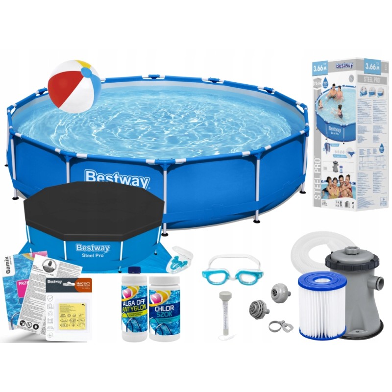 Bestway karkasinis sodo baseinas 366x76 56681 15in1 maks