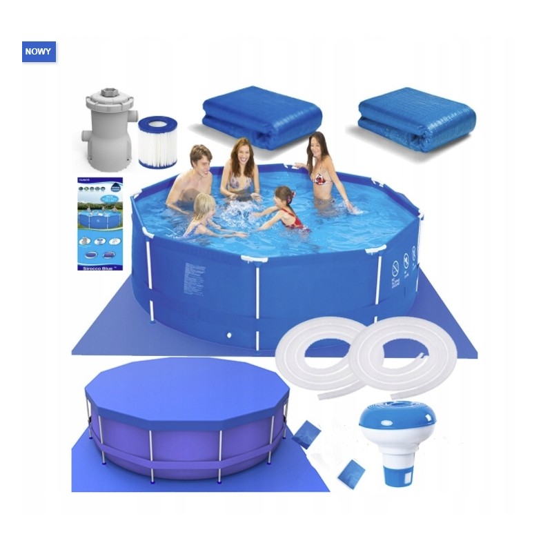 17in1 rėmo sodo baseino 366x76 siurblio dangtis