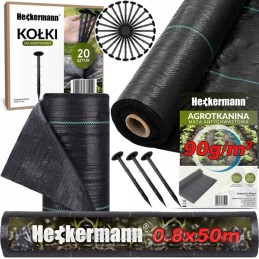 Agrotekstilė juoda stipri agrotekstilė 90g 0,8x50m piktžolėms po braškėmis