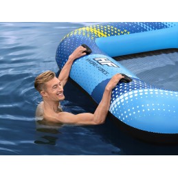 Didelė plaukimo sala 4 žmonėms, bestway čiužinys vakarėliui, 305 cm, stogas