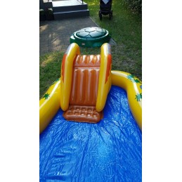 Pripučiama vandens žaidimų aikštelė didelis baseinas vaikams dinozaurų čiuožykla intex
