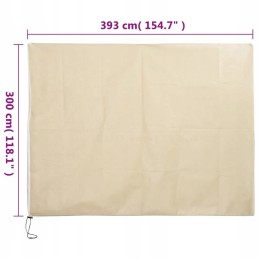 Apsauginis gaubtas augalams su užtrauktuku 70 g m2 3 93x3 m