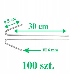 Inkariniai kaiščiai neaustiniam geotinkleliui