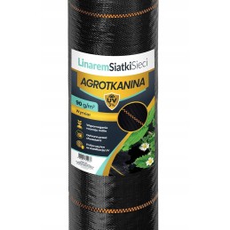 Agrotekstilė nuo piktžolių mulčiavimo 90g/m2 rulone 1,1x50m + inkarai