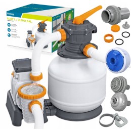 Smėlio filtro siurblys baseinams 8327l h bestway 58499 žarnų jungtys