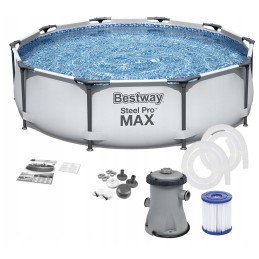 13in1 baseinas bestway 56416 plieno pro 366x76cm siurblys
