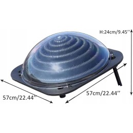 Saulės baseino vandens šildytuvas, piramidinis, 5l