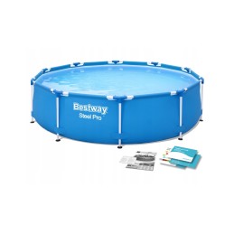 Plieninis pro 305x76 rėmo baseinas bestway sodo baseinas