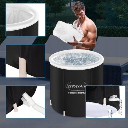 Ledo baseinas, baseinas, 75x75 cm, 320 l, sulankstoma vonia