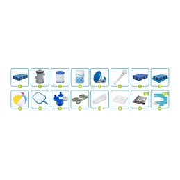 Sodo baseinas su rėmu sodui 300x201x66cm bestway rinkinys 16in1