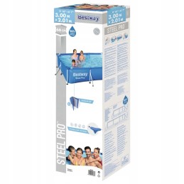 Sodo baseinas su rėmu sodui 300x201x66cm bestway rinkinys 16in1