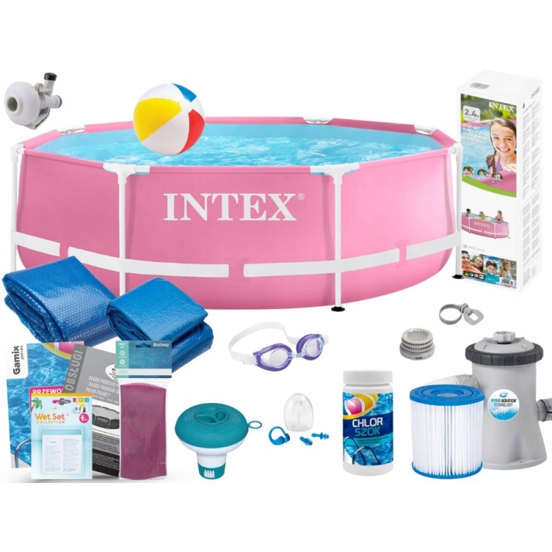 Rėmas sodo baseinas 244x76 intex 28292 rinkinys 16in1 modelis 2024