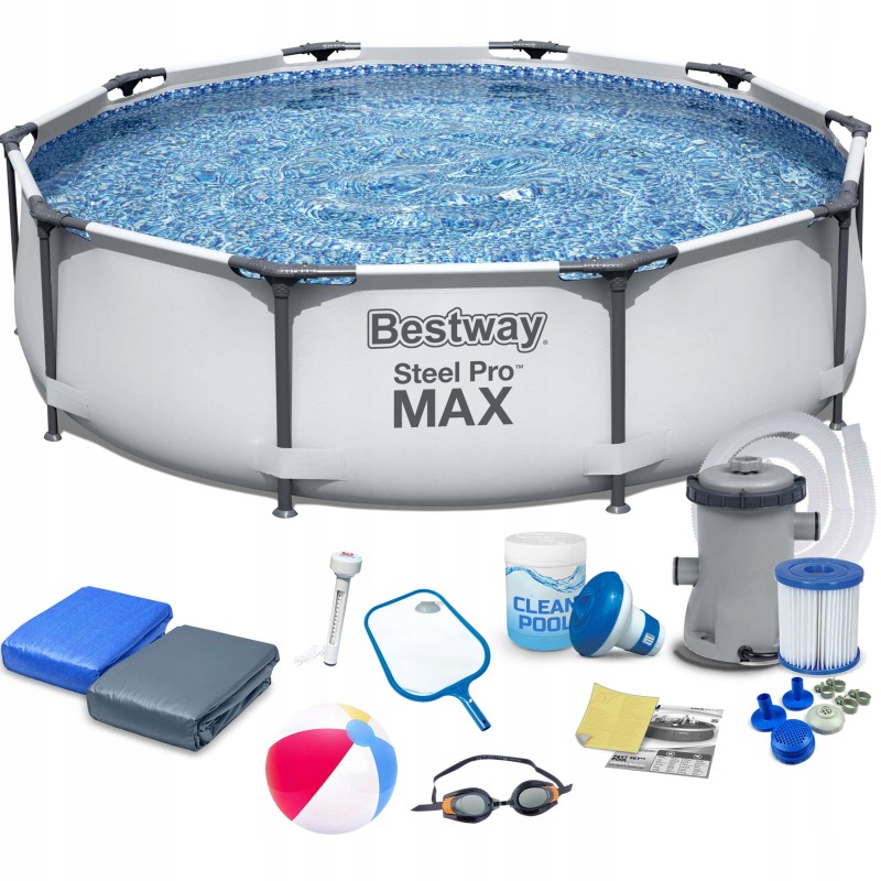 Plieninis sodo baseinas 305x76cm bestway 17in1 maks