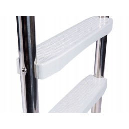 Plonos baseino kopėčios, 2 laipteliai, plastikiniai laipteliai