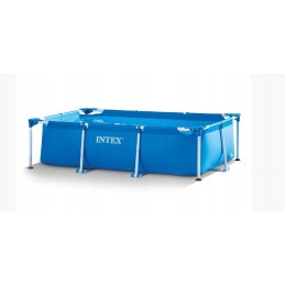 Plieninis sodo baseinas 260 x 160 x 65 cm 2in1 rinkinys intex 28271