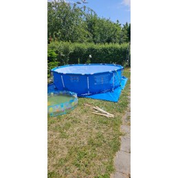 Plieninis sodo baseinas 305 x 76 cm 15-in-1 rinkinys i