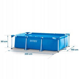 Plieninis sodo baseinas 220 x 150 x 60 cm intex 28270