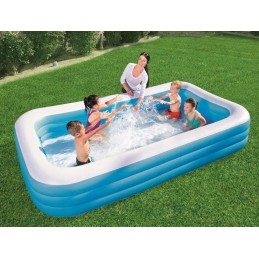 Sodo baseinas pripučiamas baseinas Bestway stačiakampis baseinas 305x183x56cm 3in1