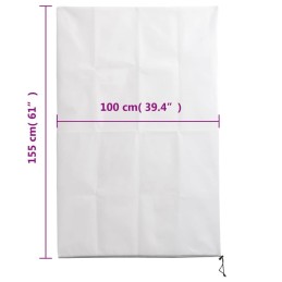 Apsauginiai gaubtai augalams užtrauktukas 4 vnt 70 g m2 1x1 55 m lumarko