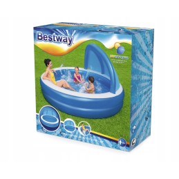 Bestway 54337 pripučiamas baseinas 241x241x140 cm stogas