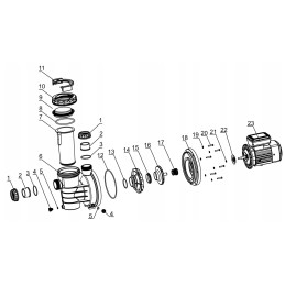 Savaime išsiurbiantis baseino siurblys ibo swim 025 filtras