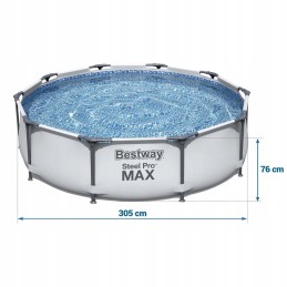 Plieninis sodo baseinas 305 x 76 cm rinkinys 17in1 bestway 56408