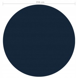 Visiškai plaukiojanti saulės folija baseinui, 356 cm ilgio